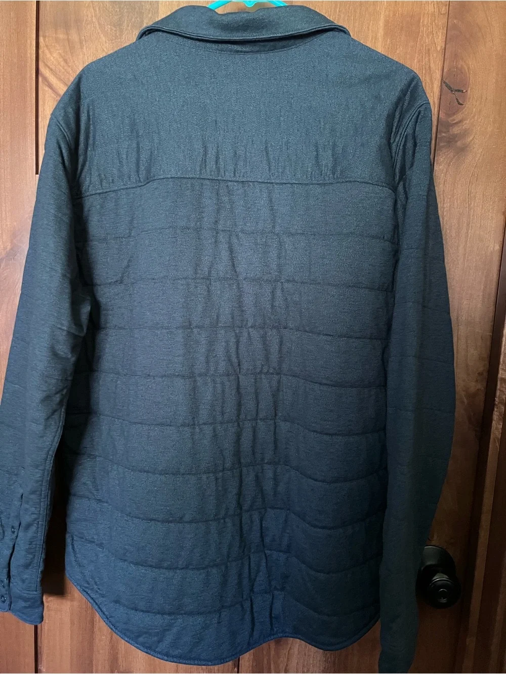 The North Face Men's Navy Blue Quilted Shirt Jacket